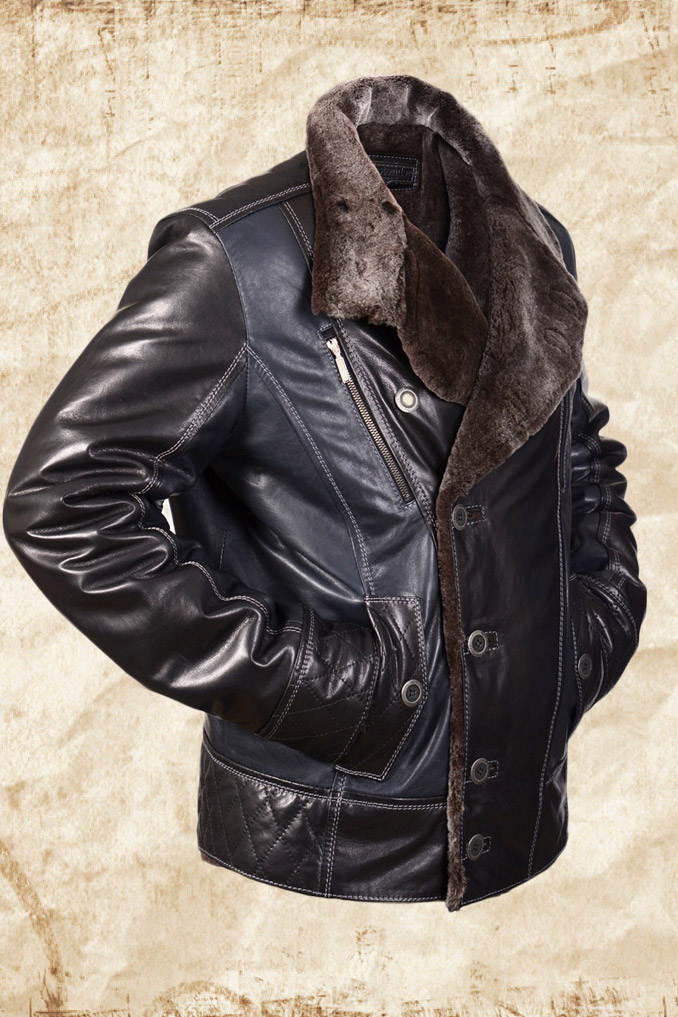 Куртка мужская зимняя кожа
