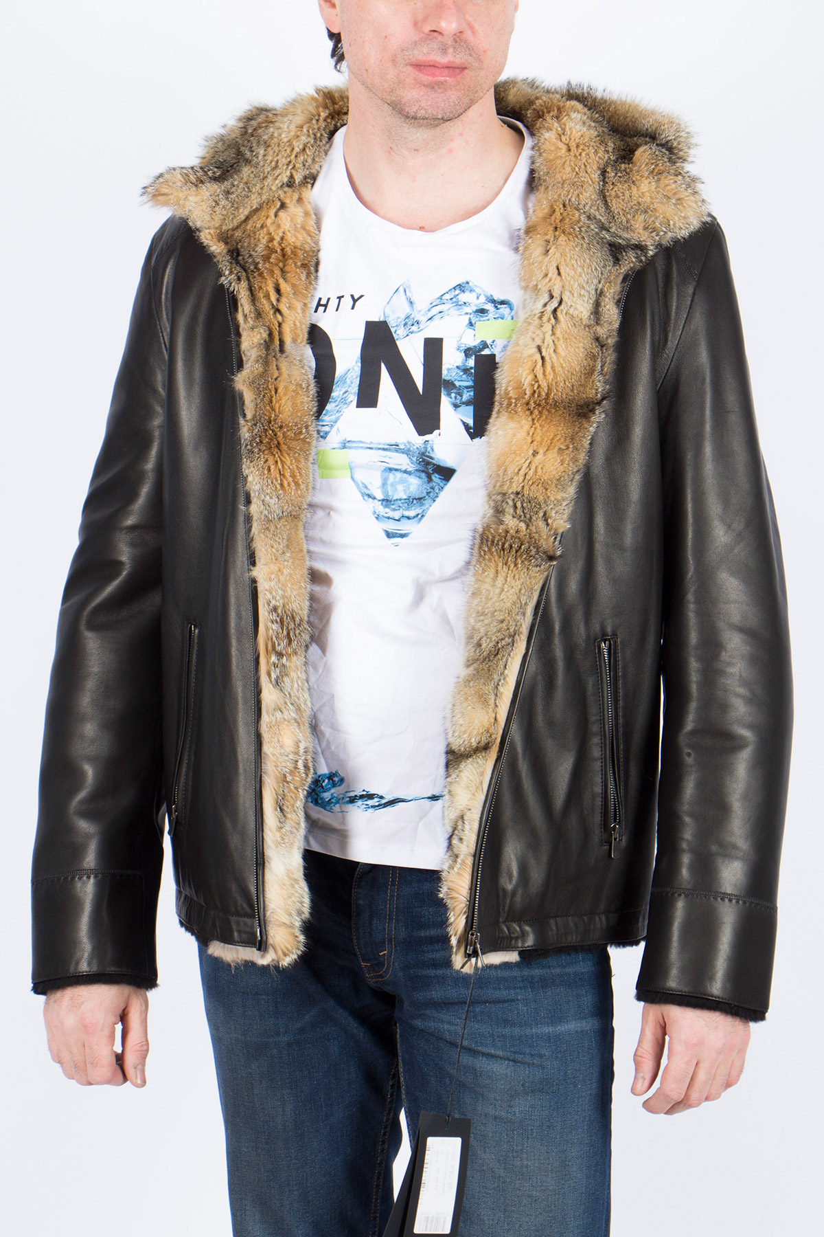 Куртка Gianni Lucero с волчьим мехом
