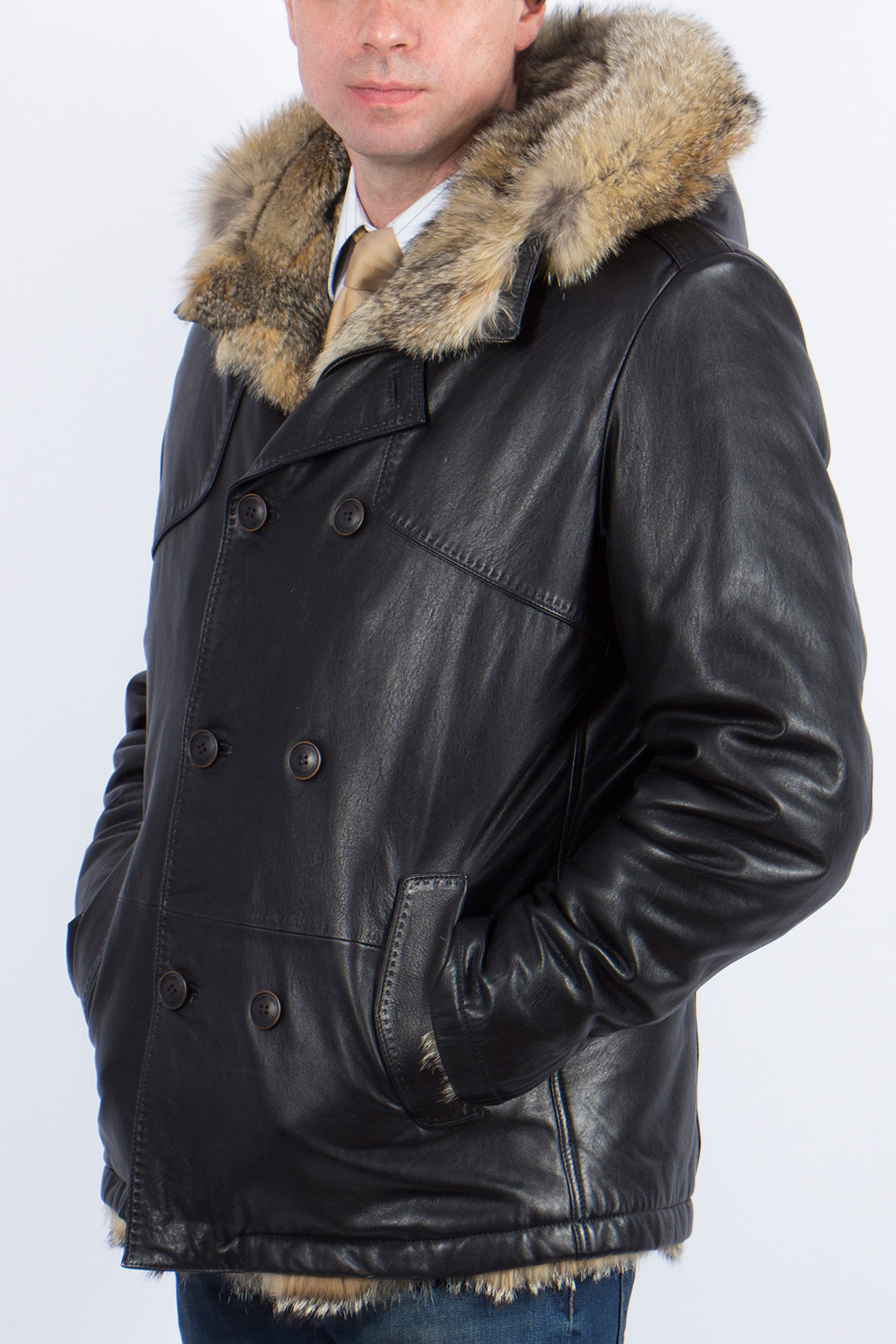 Vericci куртка кожаная мужская зимняя